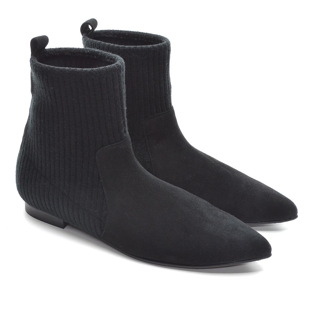 Anthropologie Jon Josef Merlot Black Suede Boot 9 M New